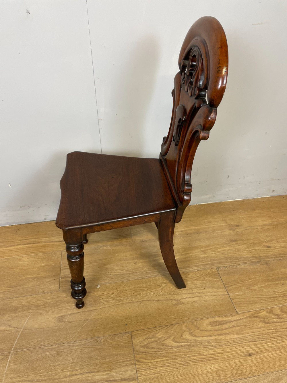 William IV mahogany hall chair  View IX