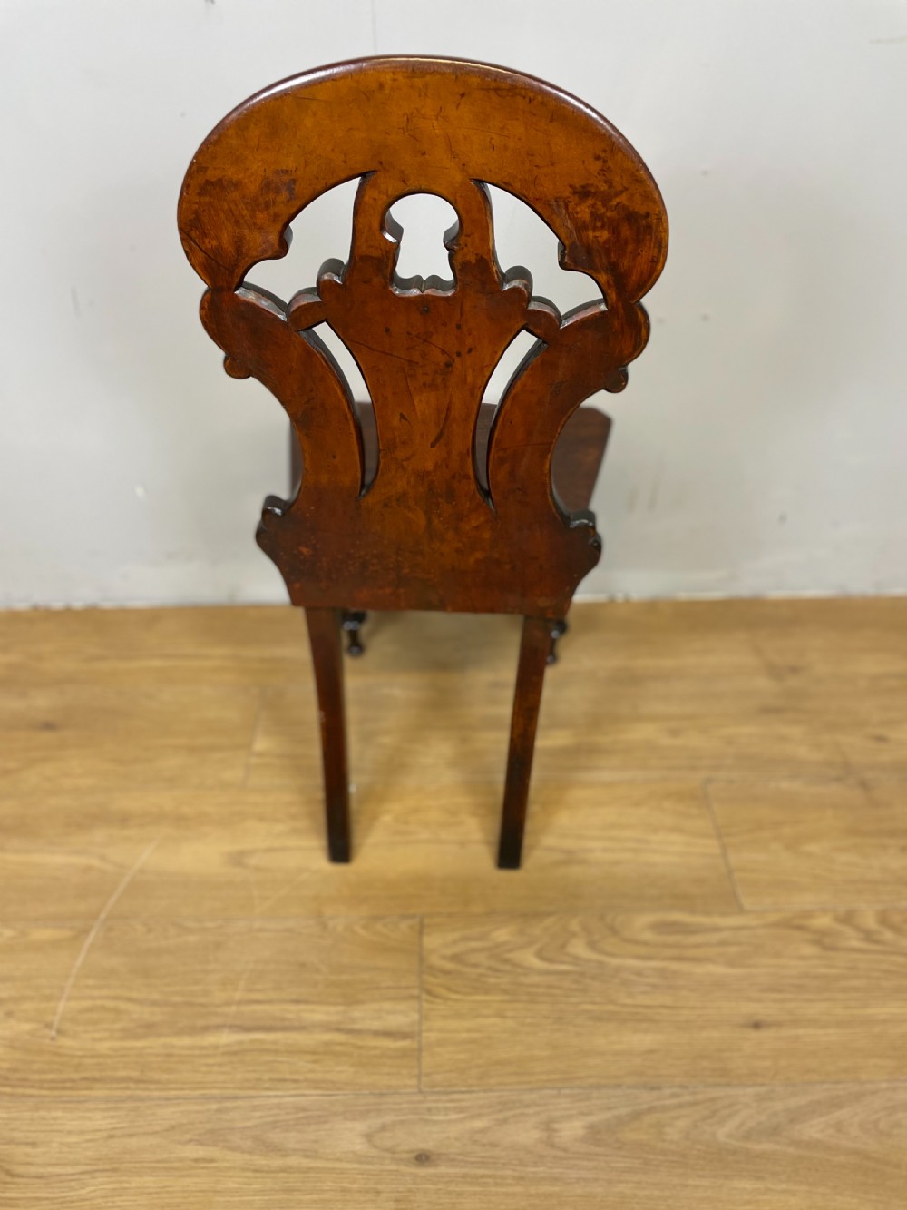 William IV mahogany hall chair  View X