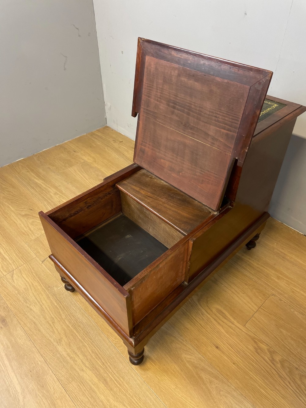 Nineteenth century mahogany library steps  View VII