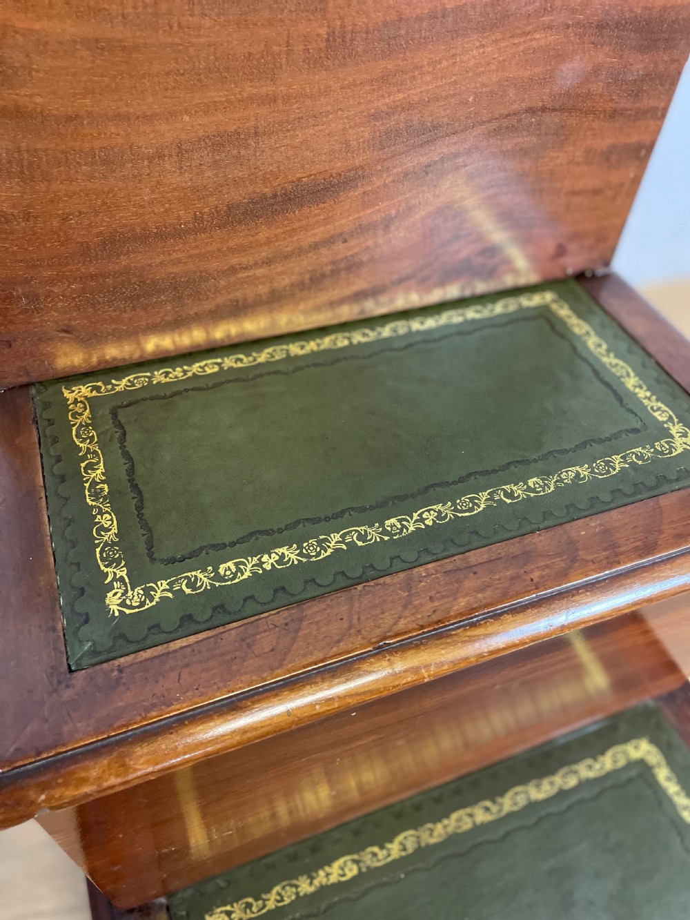Nineteenth century mahogany library steps  View VIII