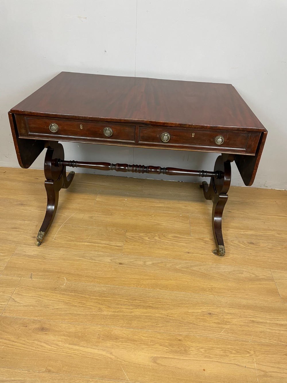 Regency mahogany sofa table circa 1835 View X