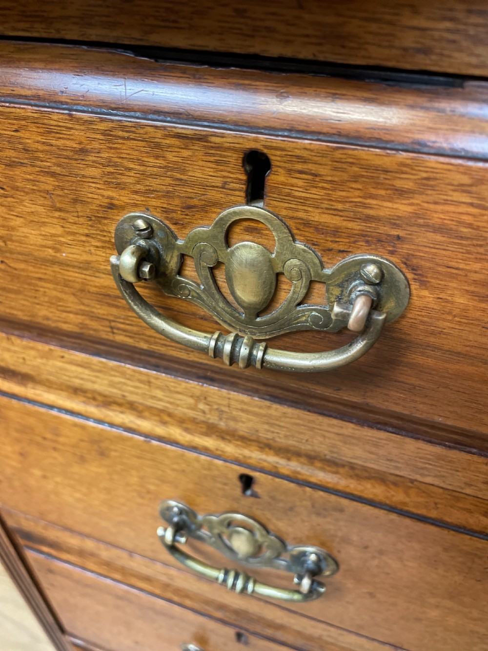 Nineteenth century walnut twin pedestal desk  View VII
