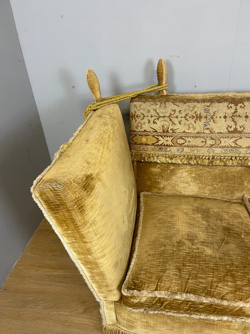 Country House Knole sofa circa 1900 View X