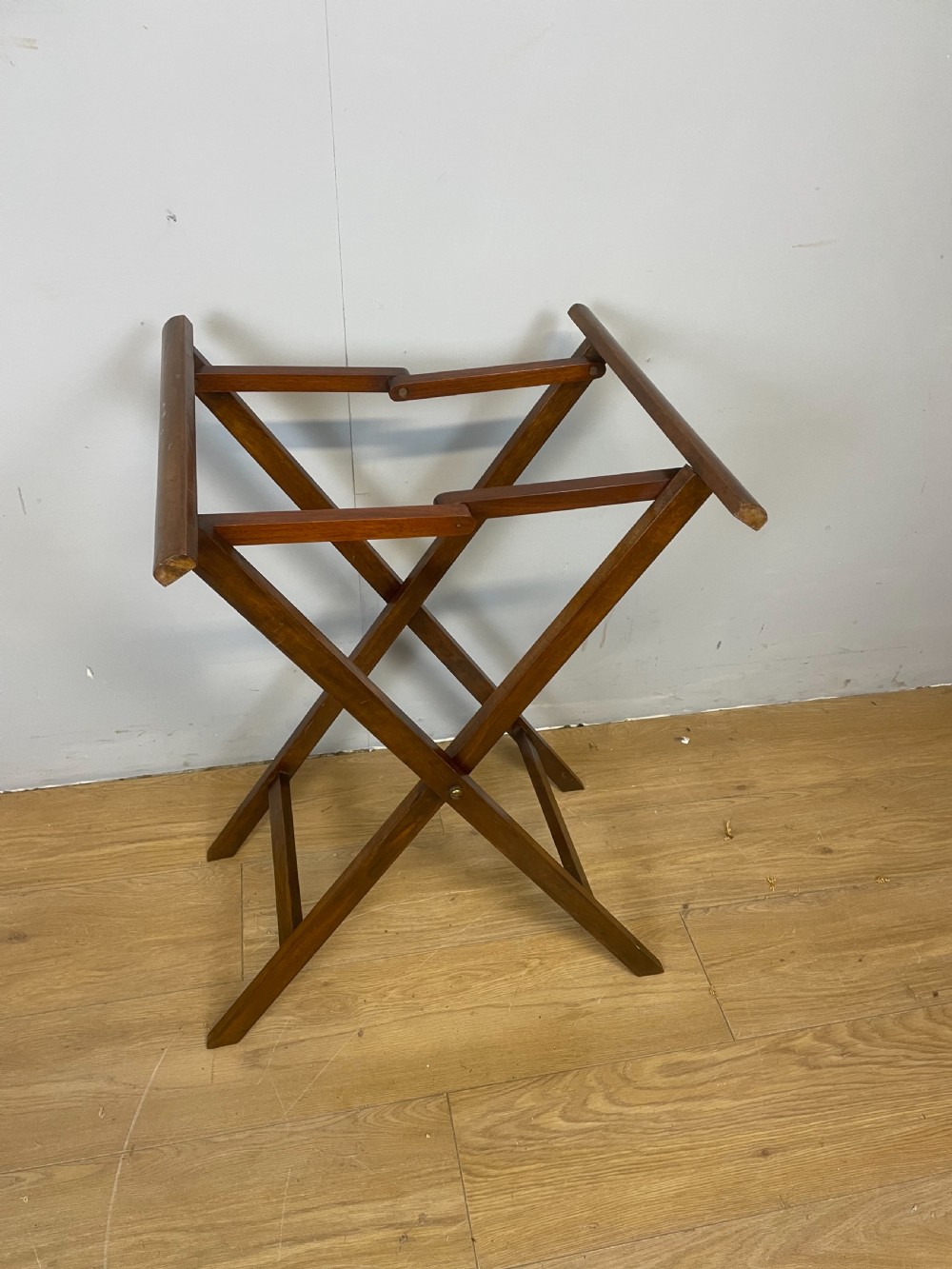 Nineteenth century mahogany butlers tray with registration mark for 1891 View VIII