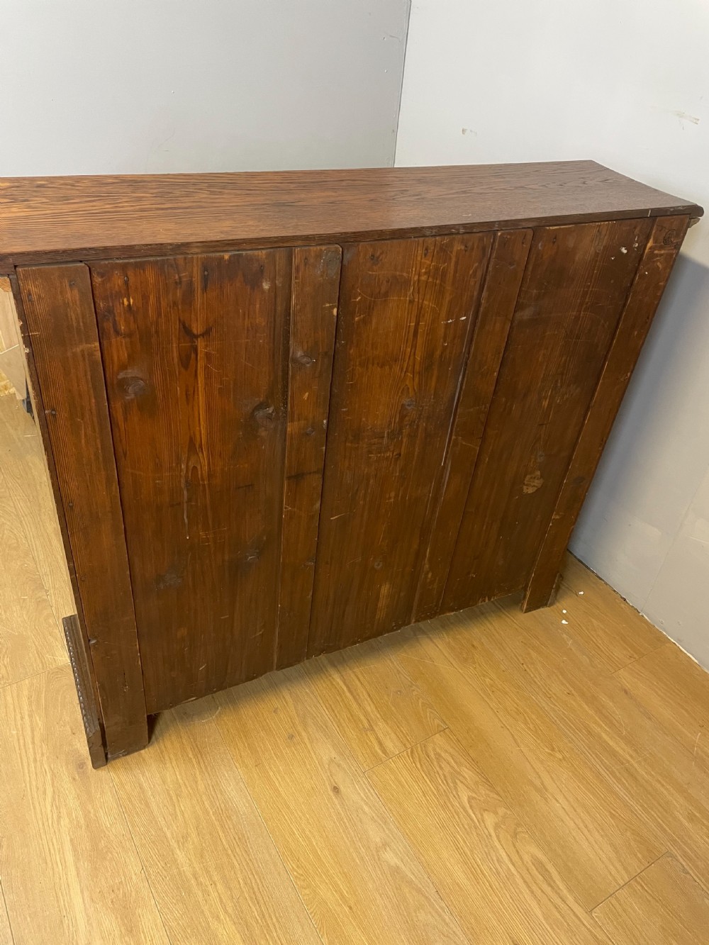 Late nineteenth century carved oak open bookcase  View X