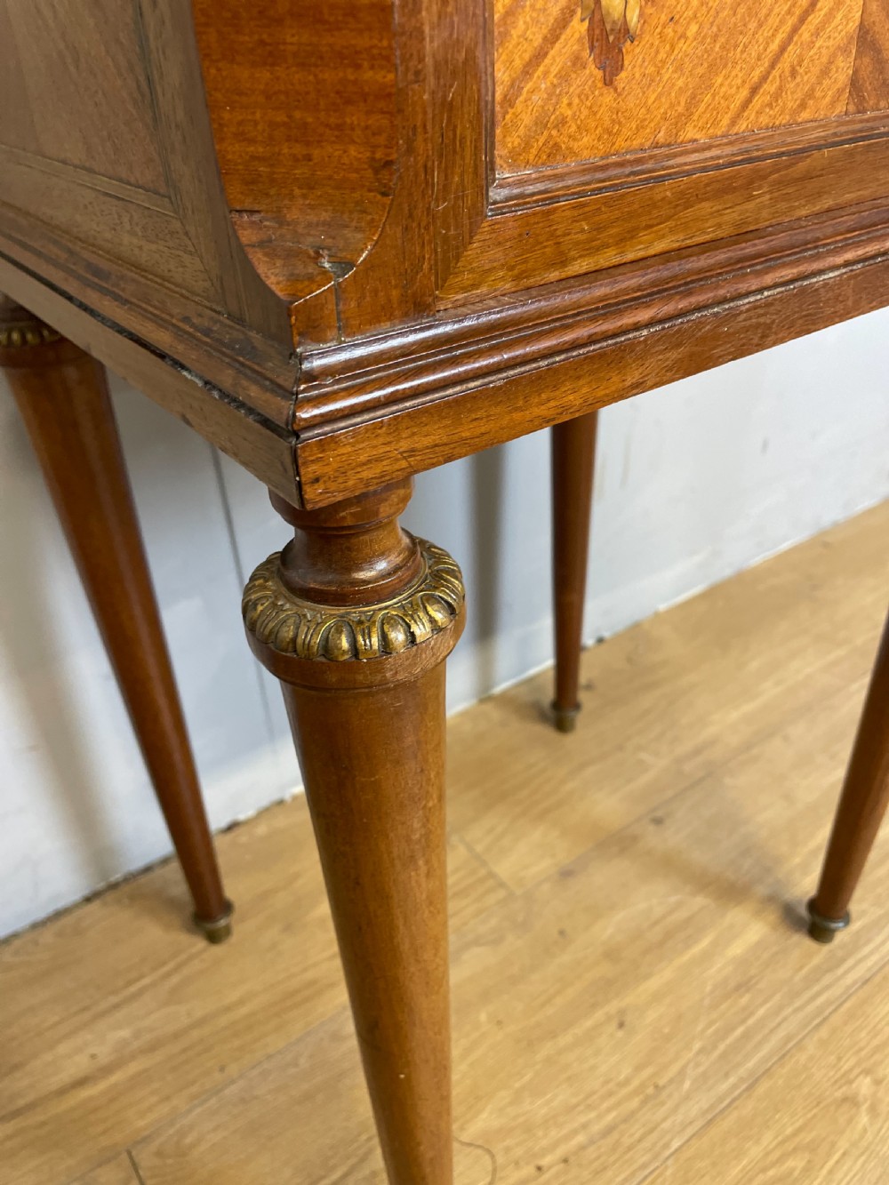 Marble topped inlaid and ormolu mounted side cabinet  View VI