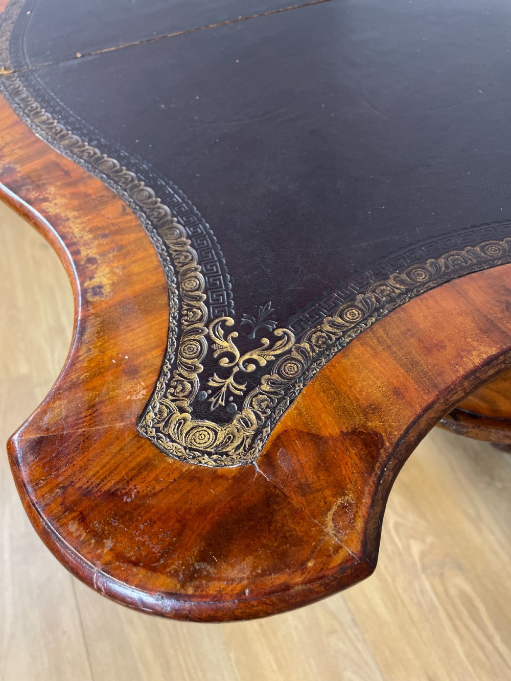 Nineteenth century mahogany card table  View VIII