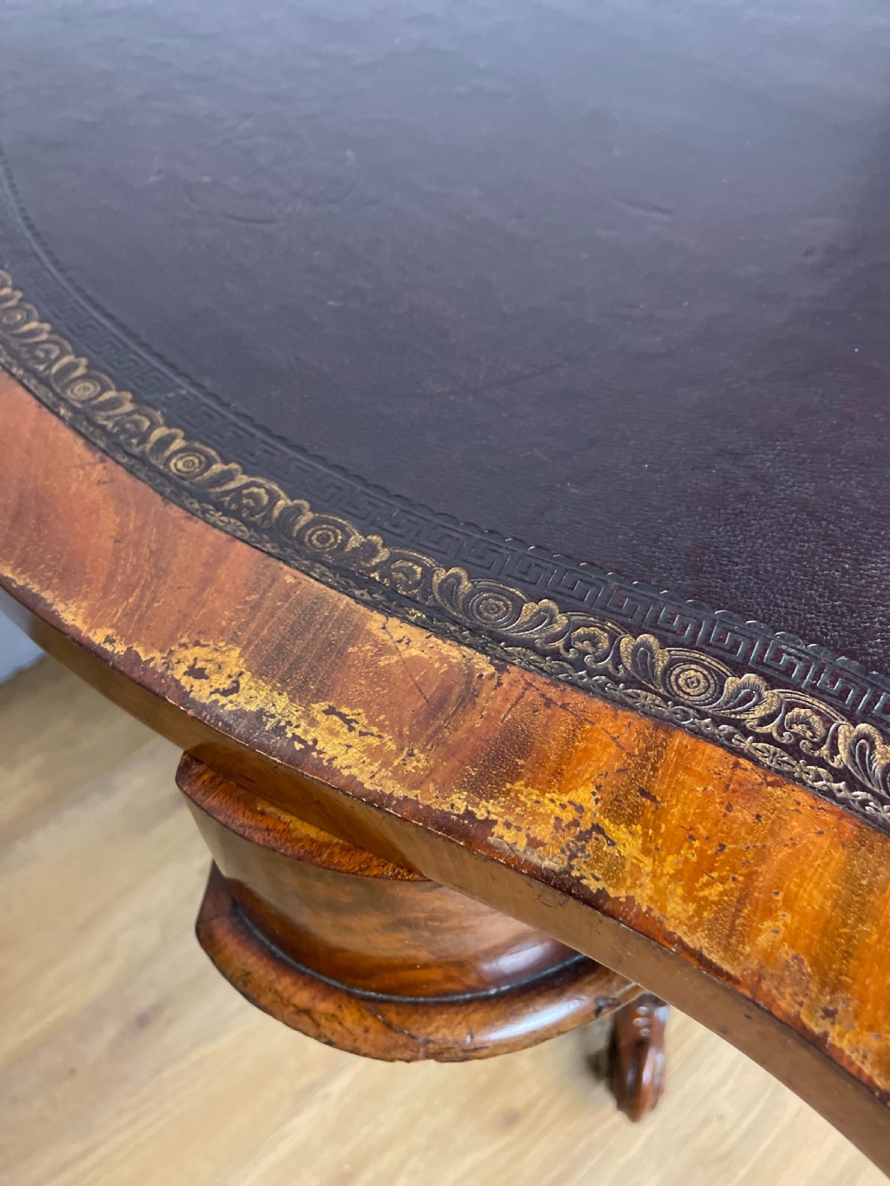 Nineteenth century mahogany card table  View IX
