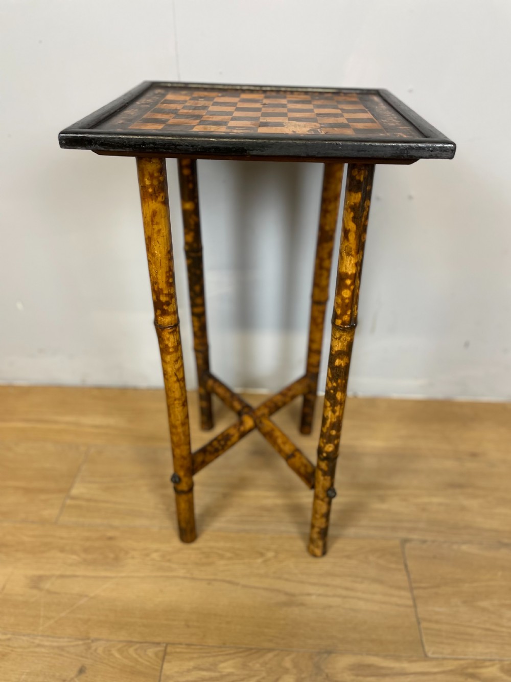 Bamboo chess table advertising Plasmon cocoa View VIII