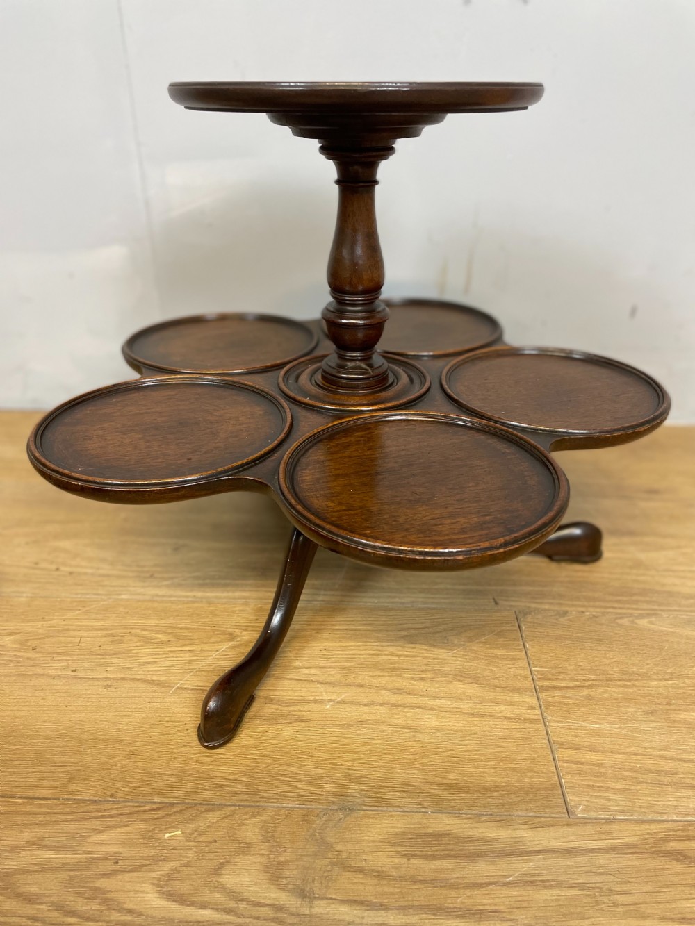Nineteenth century mahogany lazy Susan  View II