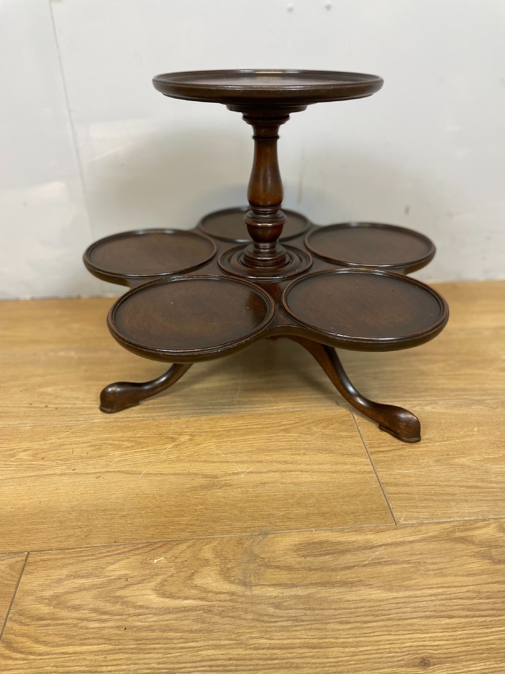 Nineteenth century mahogany lazy Susan  View III