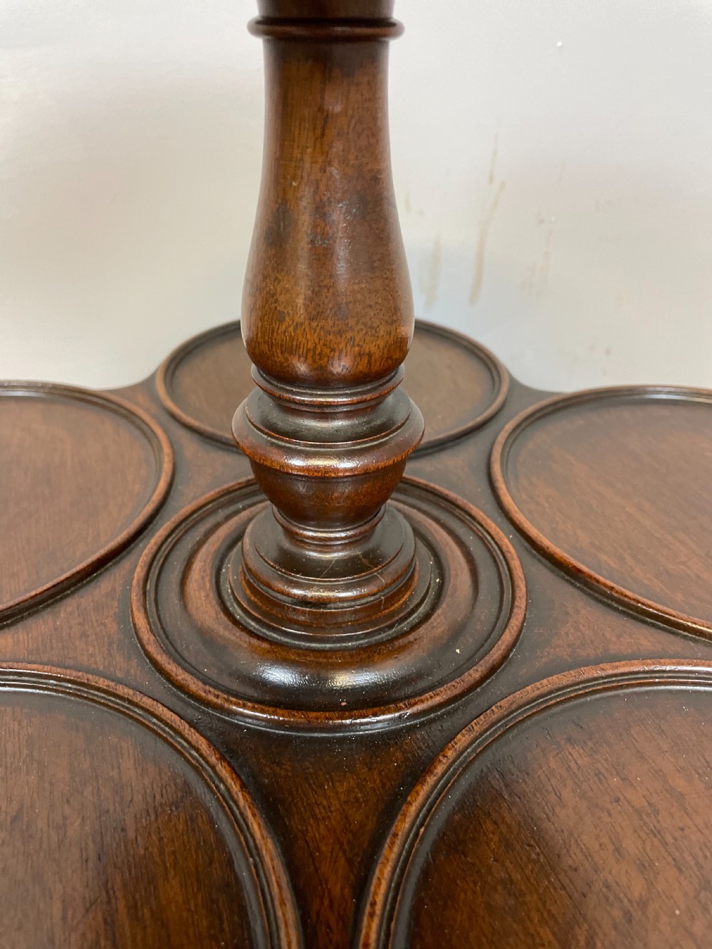 Nineteenth century mahogany lazy Susan  View V