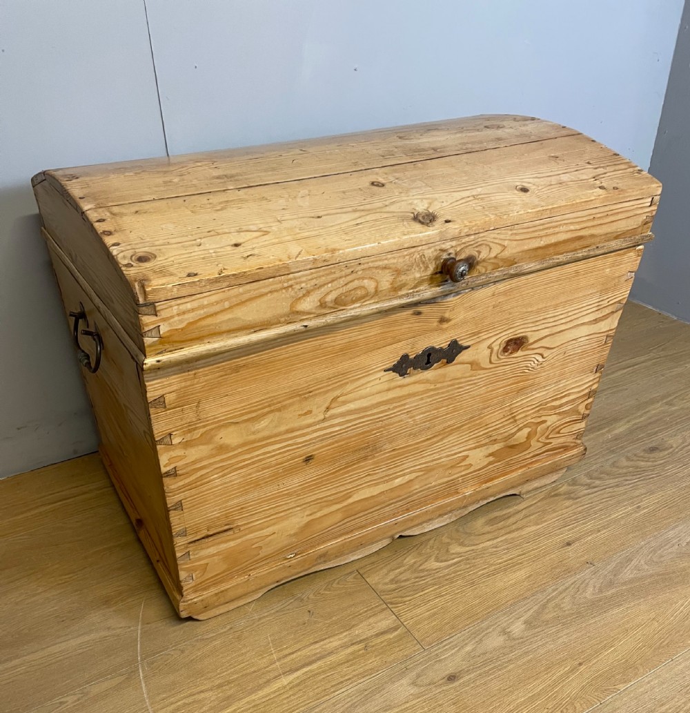 Nineteenth century dome topped pine trunk 