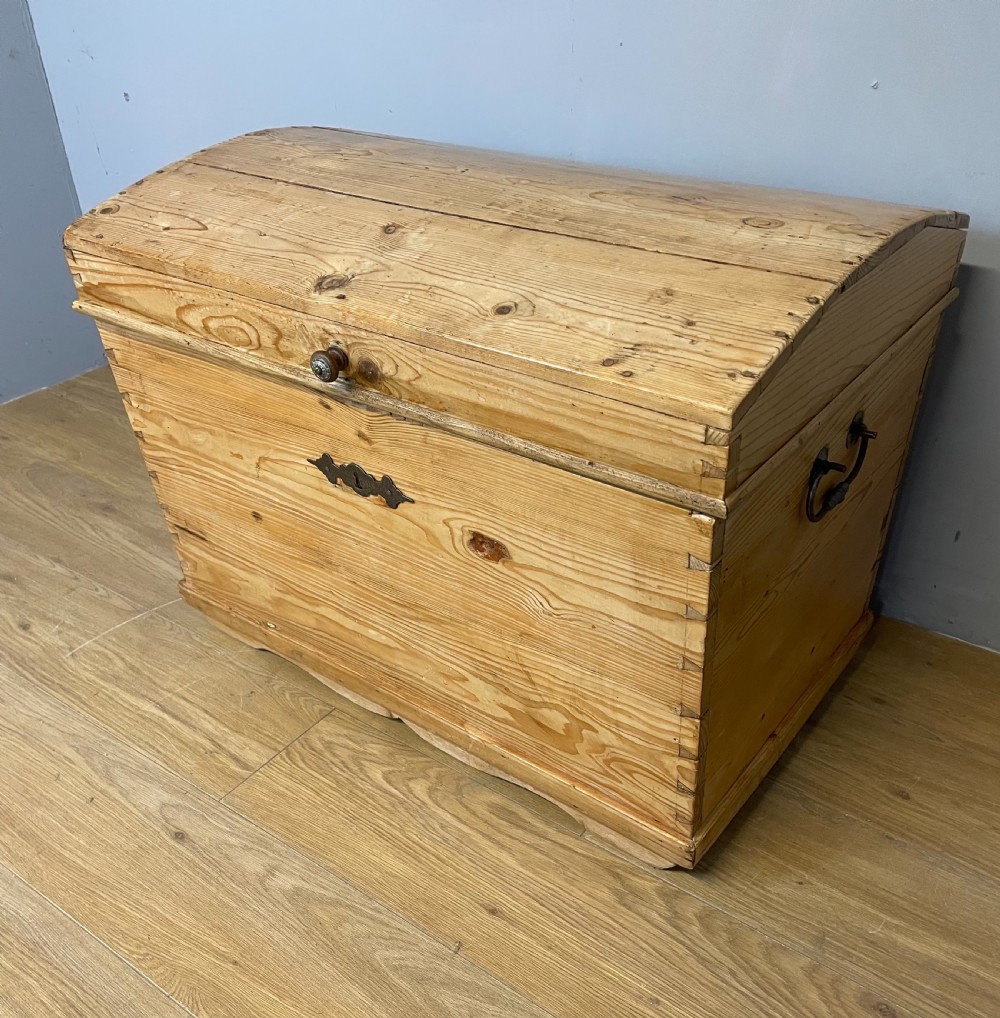 Nineteenth century dome topped pine trunk  View III