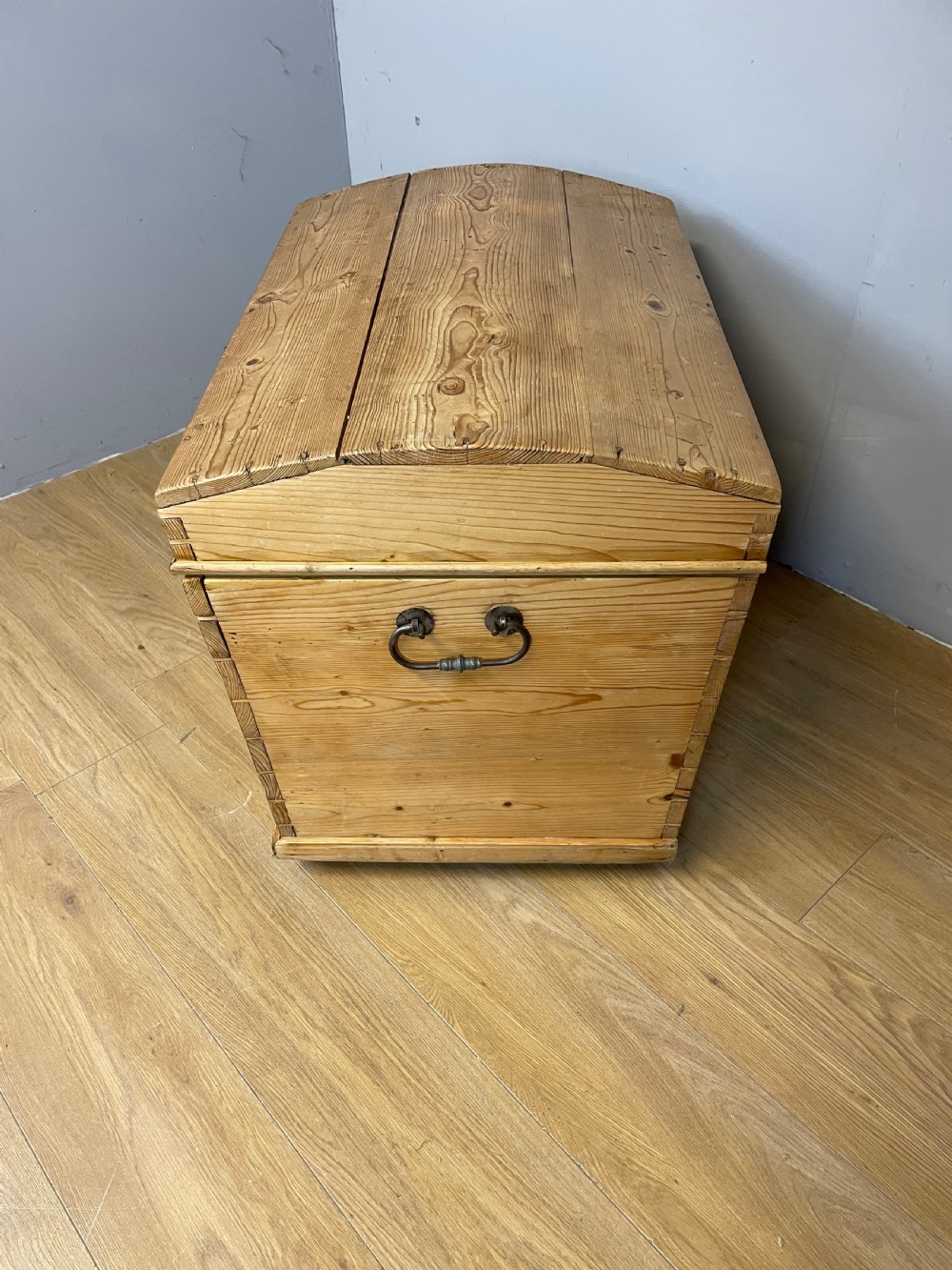 Nineteenth century dome topped pine trunk  View X