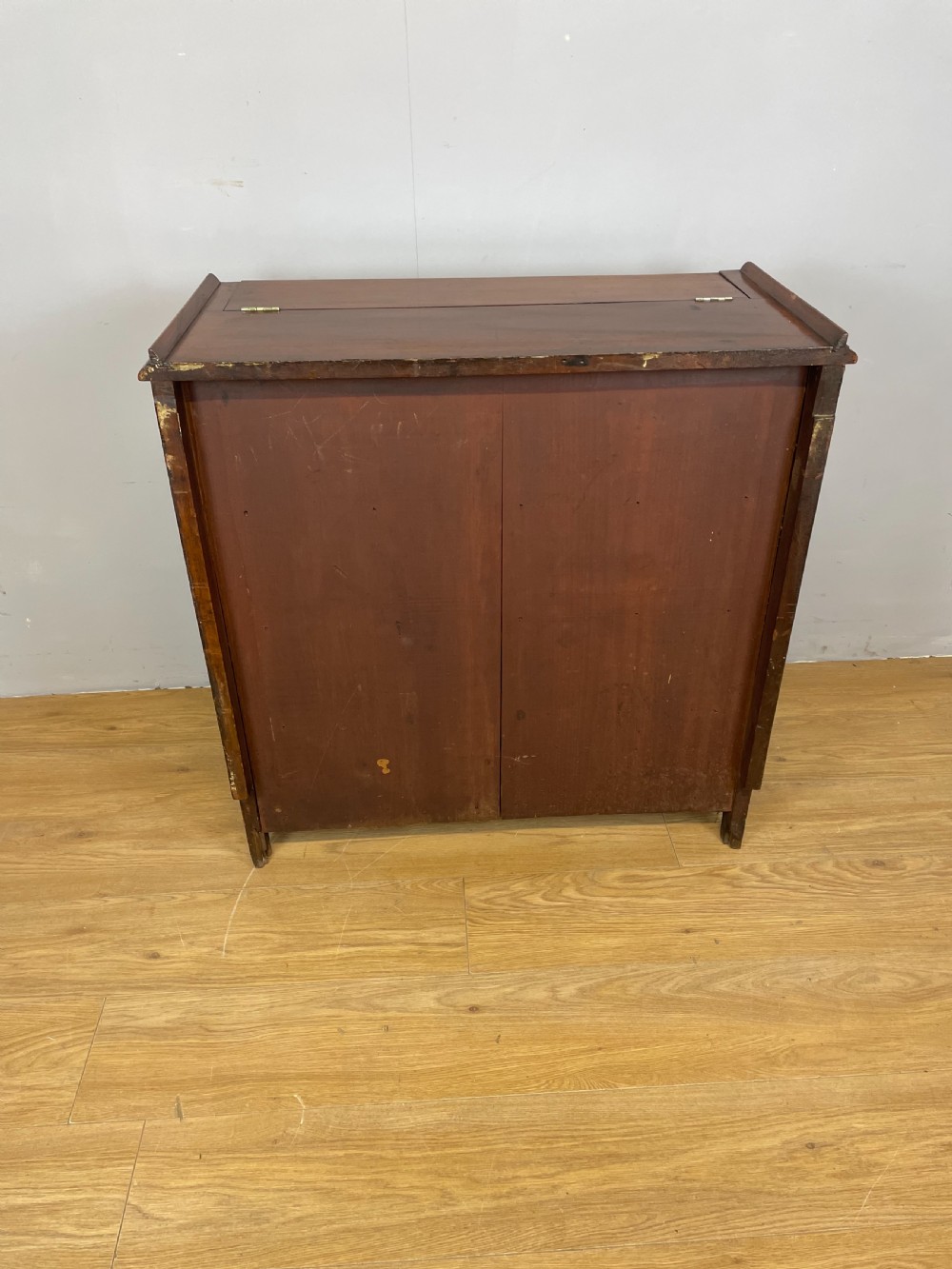Nineteenth century walnut secretaire folio cabinet View XI
