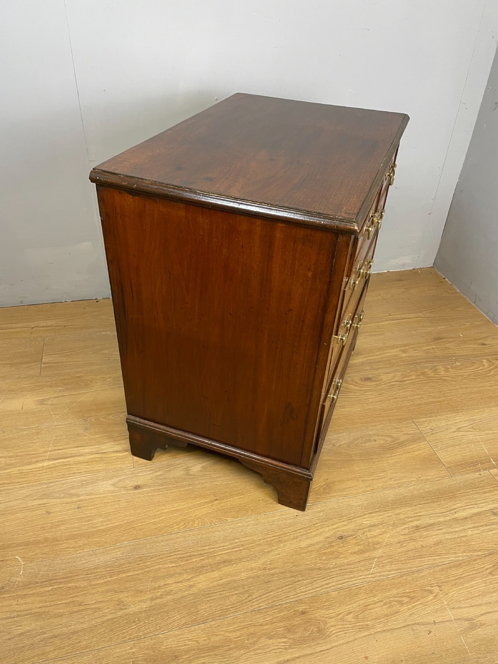 Small nineteenth century mahogany four height chest of drawers  View IX