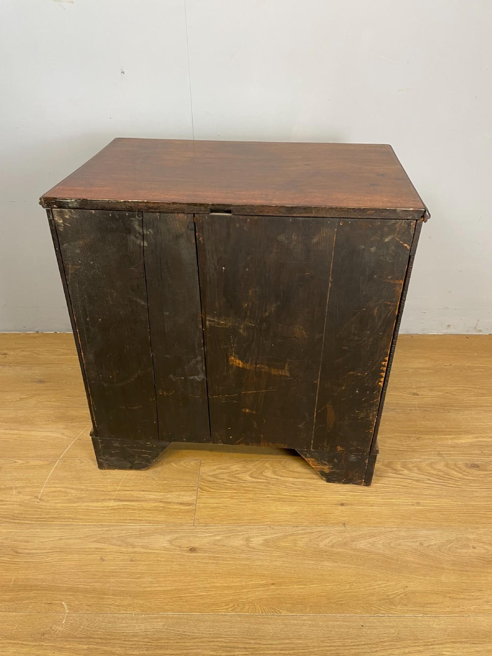 Small nineteenth century mahogany four height chest of drawers  View XI
