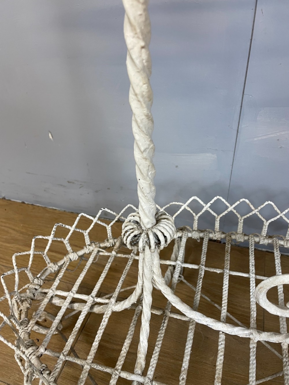 Victorian wirework two tier plant stand  View IX