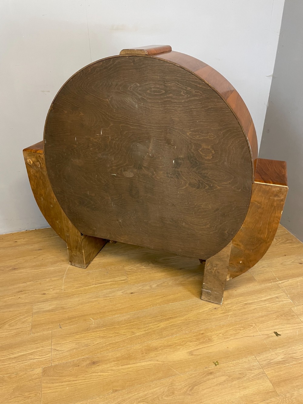 Walnut Art Deco display cabinet View X