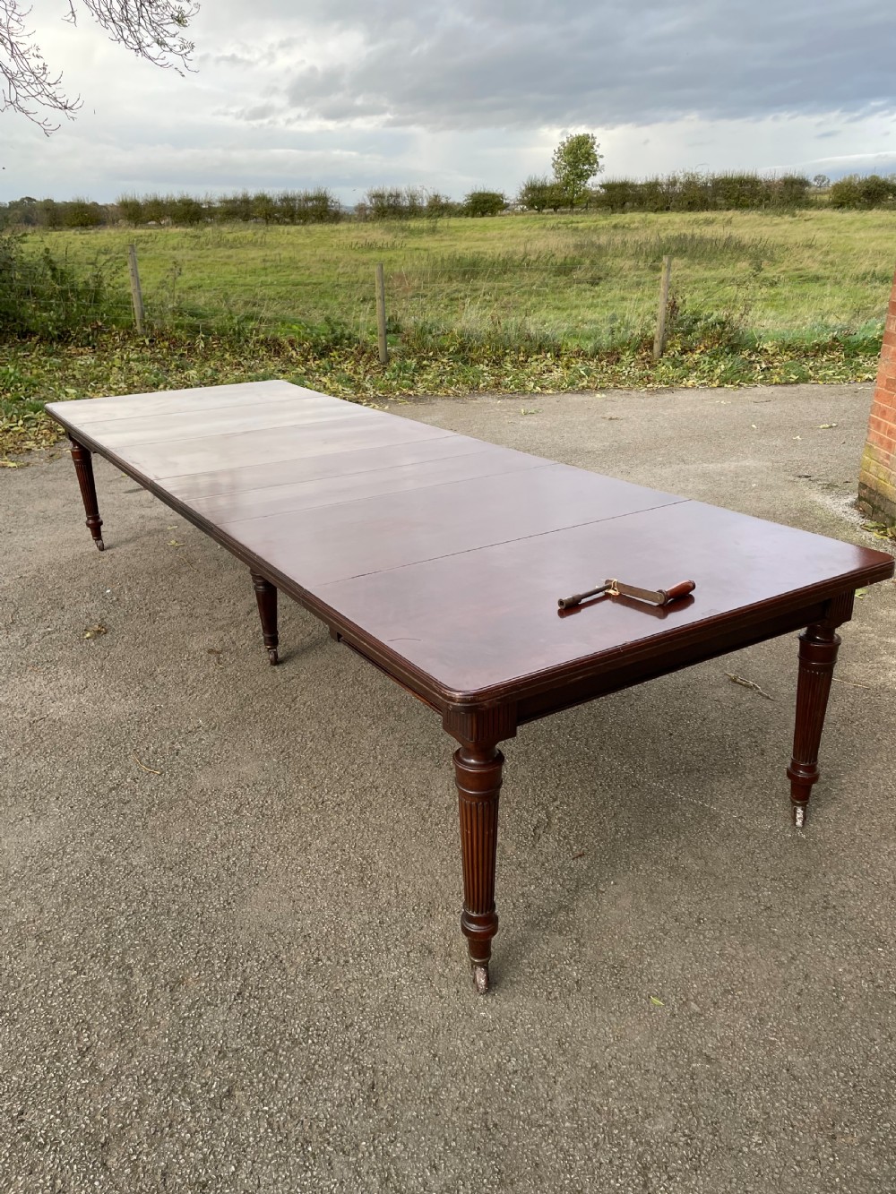 Edwards and Robert’s 14 seater mahogany dining table 