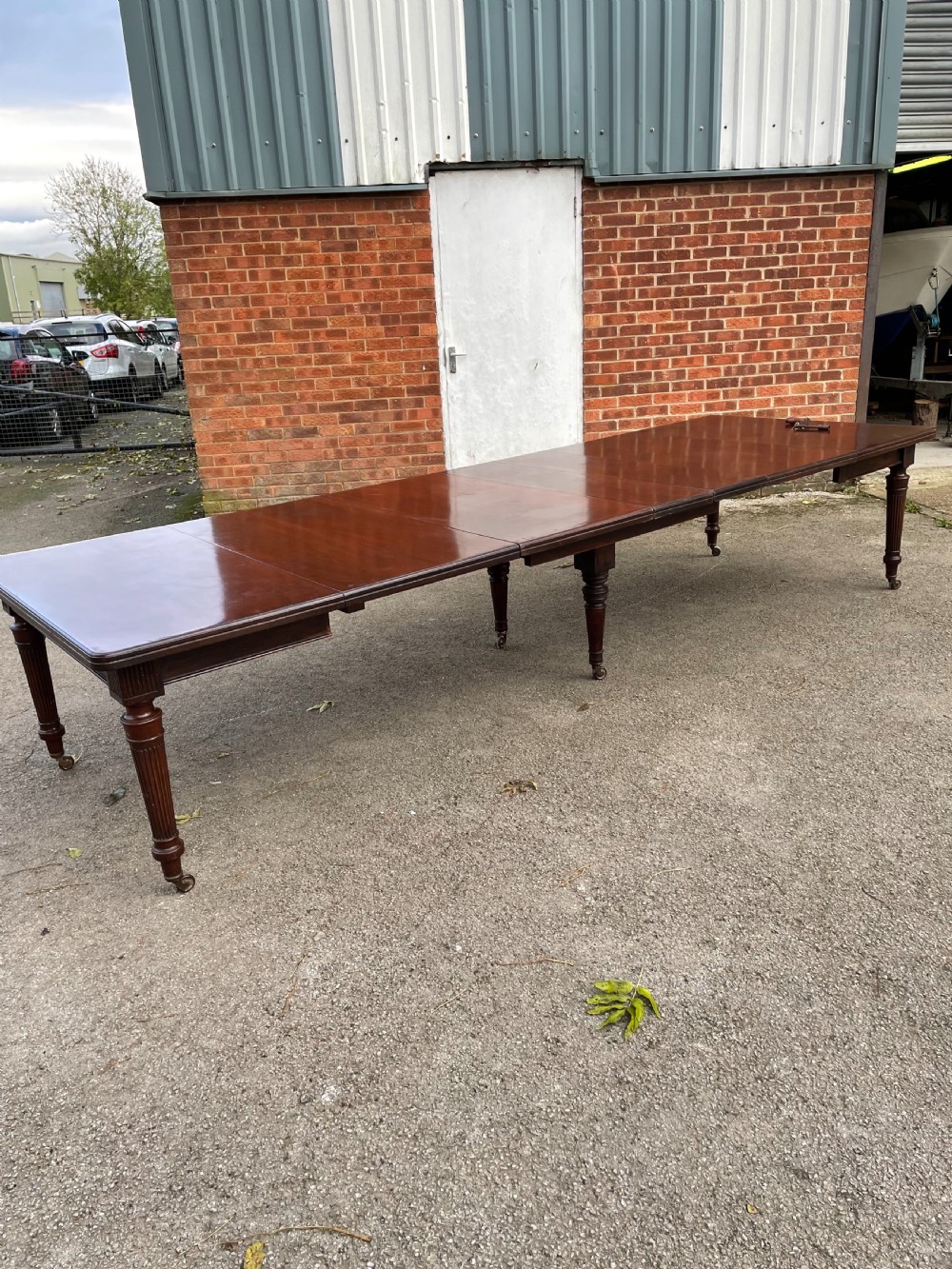 Edwards and Robert’s 14 seater mahogany dining table  View III