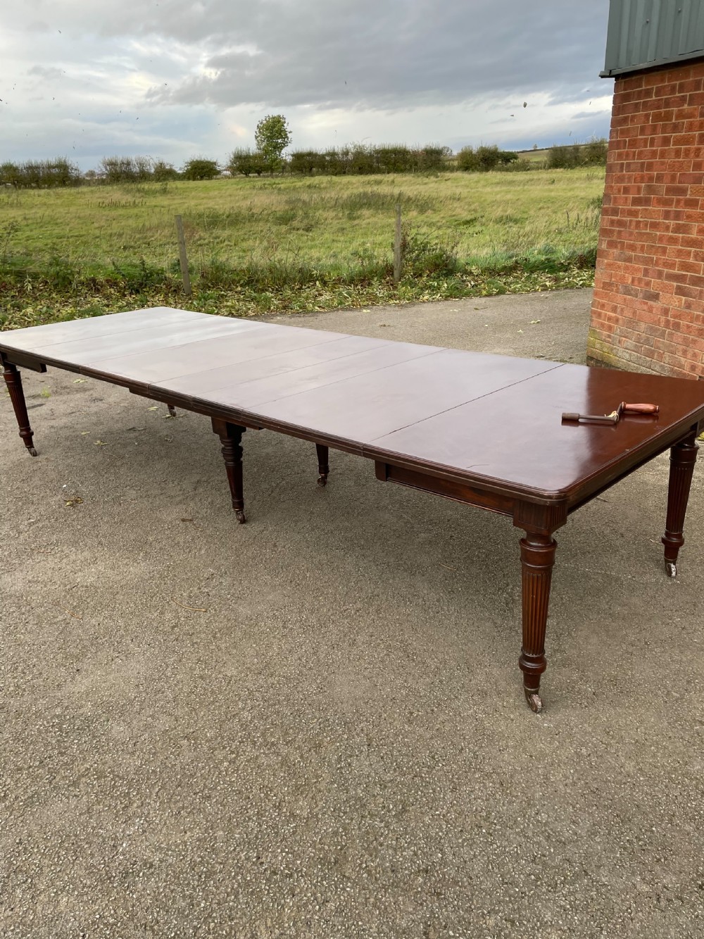 Edwards and Robert’s 14 seater mahogany dining table  View IV