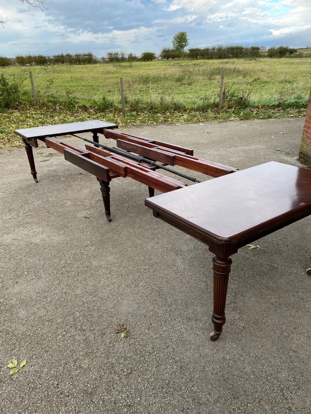Edwards and Robert’s 14 seater mahogany dining table  View XII