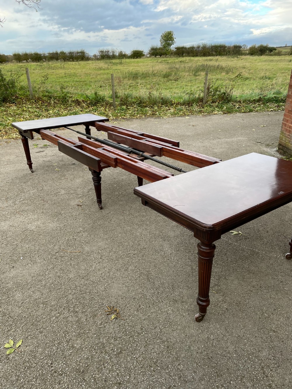 Edwards and Robert’s 14 seater mahogany dining table  View XIII