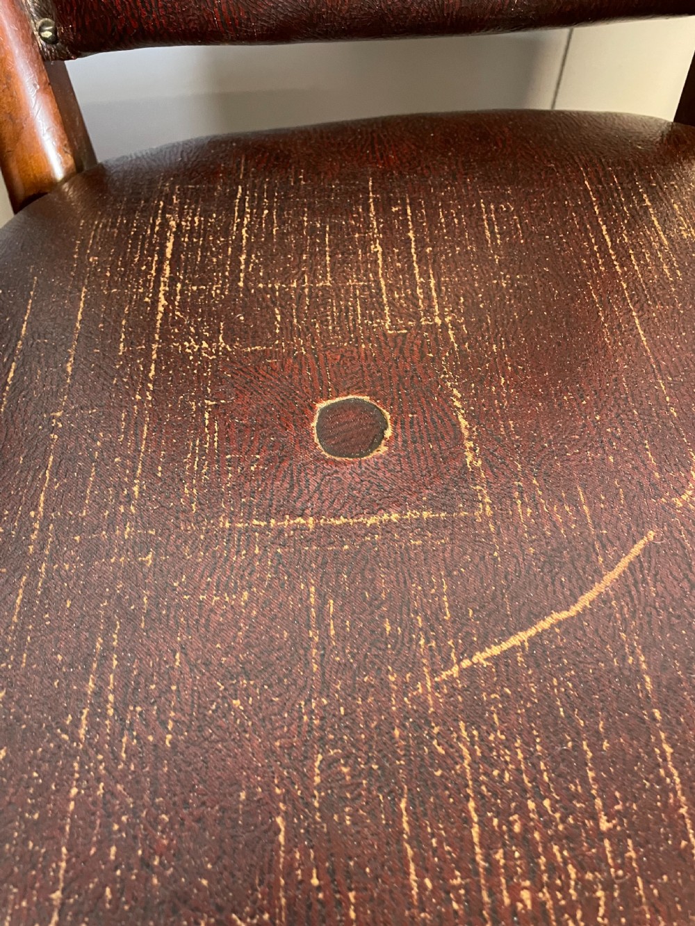 Set of 9 Victorian mahogany dining chairs in original condition  View X