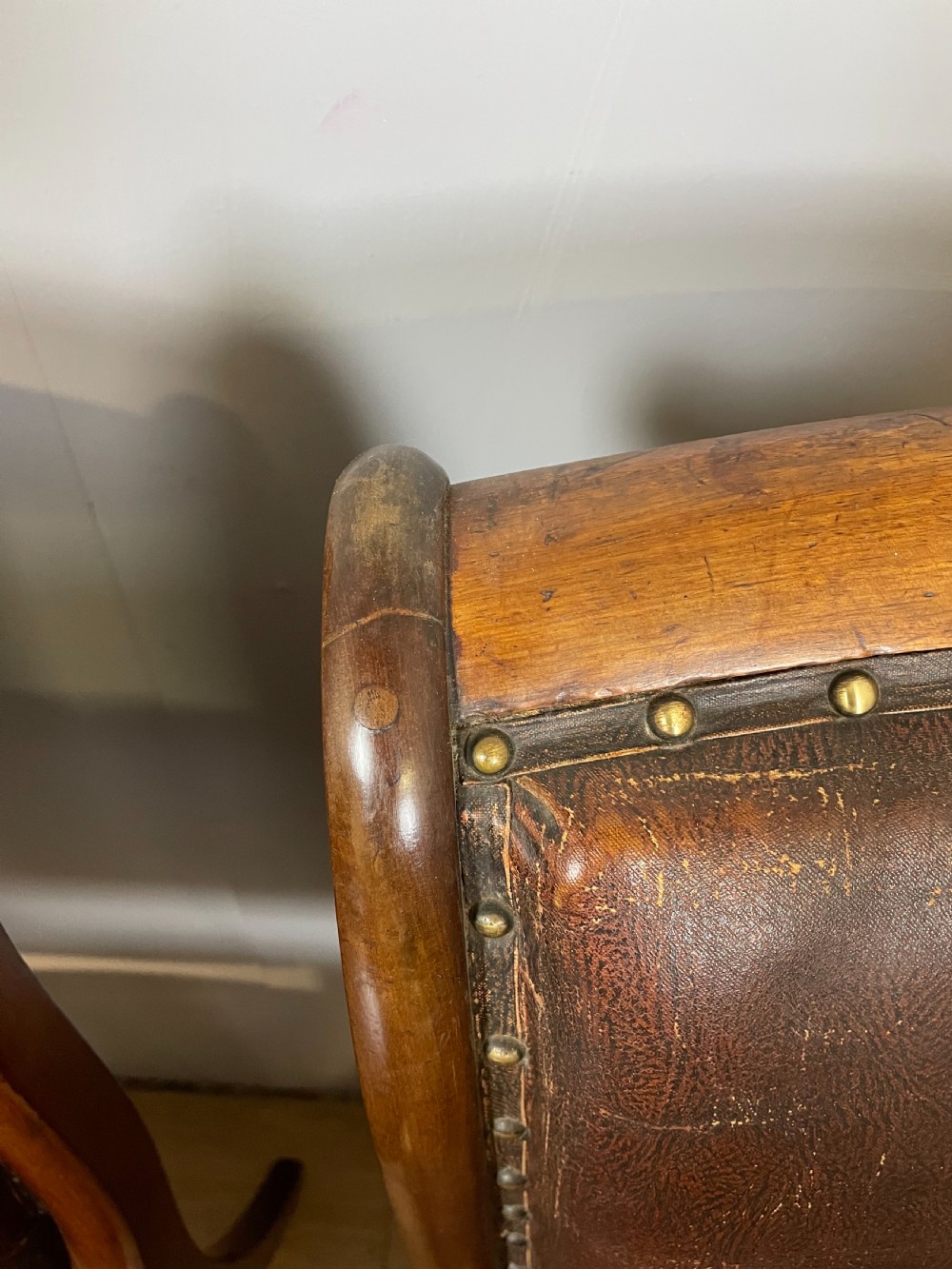 Set of 9 Victorian mahogany dining chairs in original condition  View XI