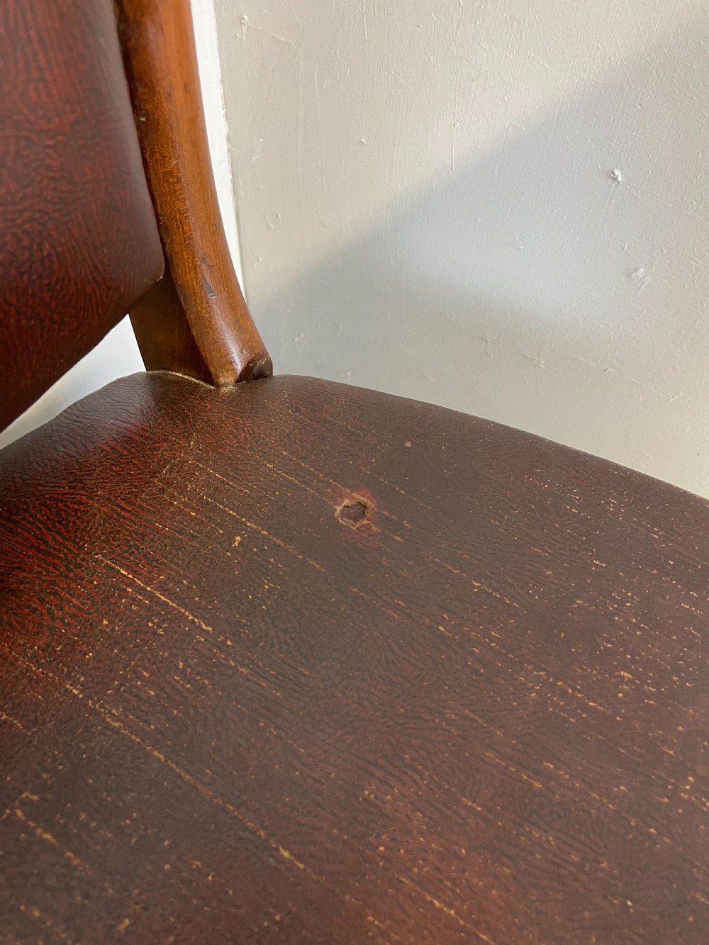 Set of 9 Victorian mahogany dining chairs in original condition  View XII