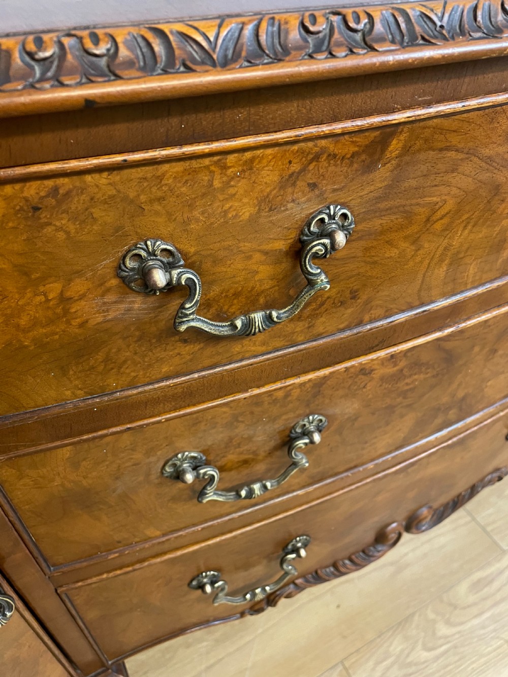 Epstein style burr walnut sideboard  View V