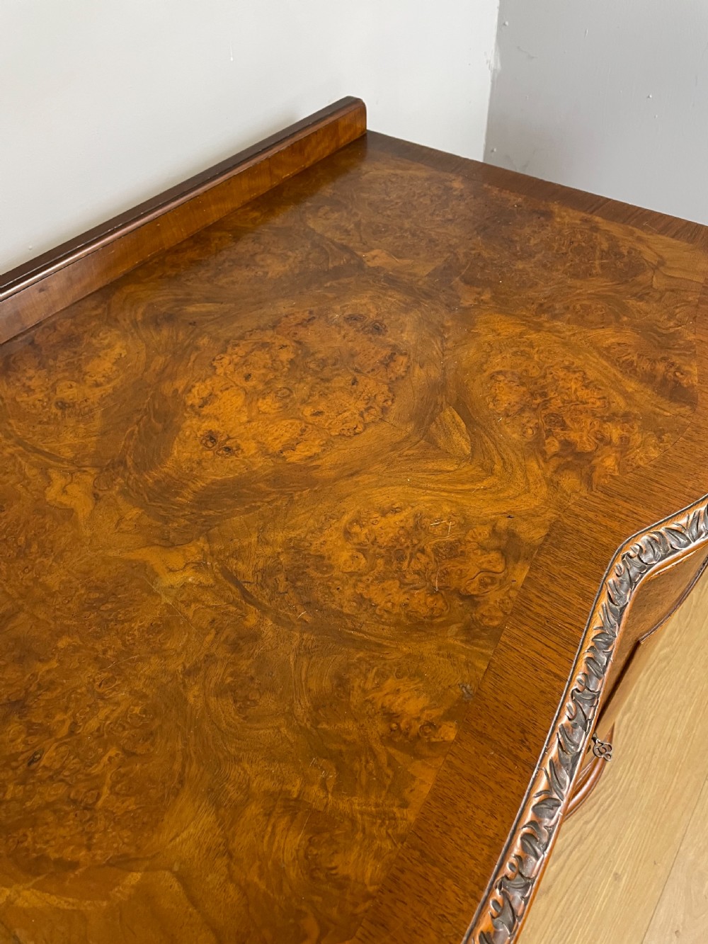 Epstein style burr walnut sideboard  View X