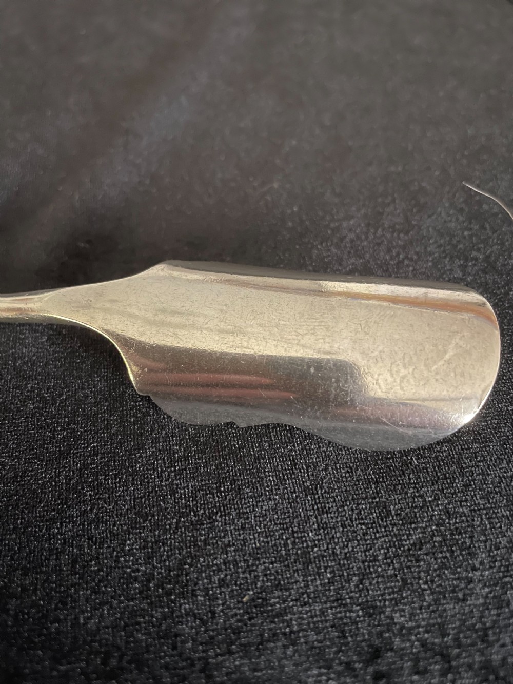 Solid silver Stilton scoop Sheffield 1925 View V