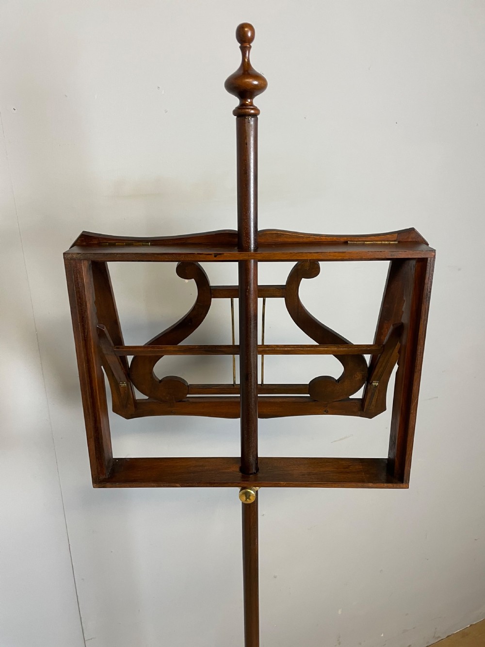 Nineteenth century inlaid mahogany music stand  View XII