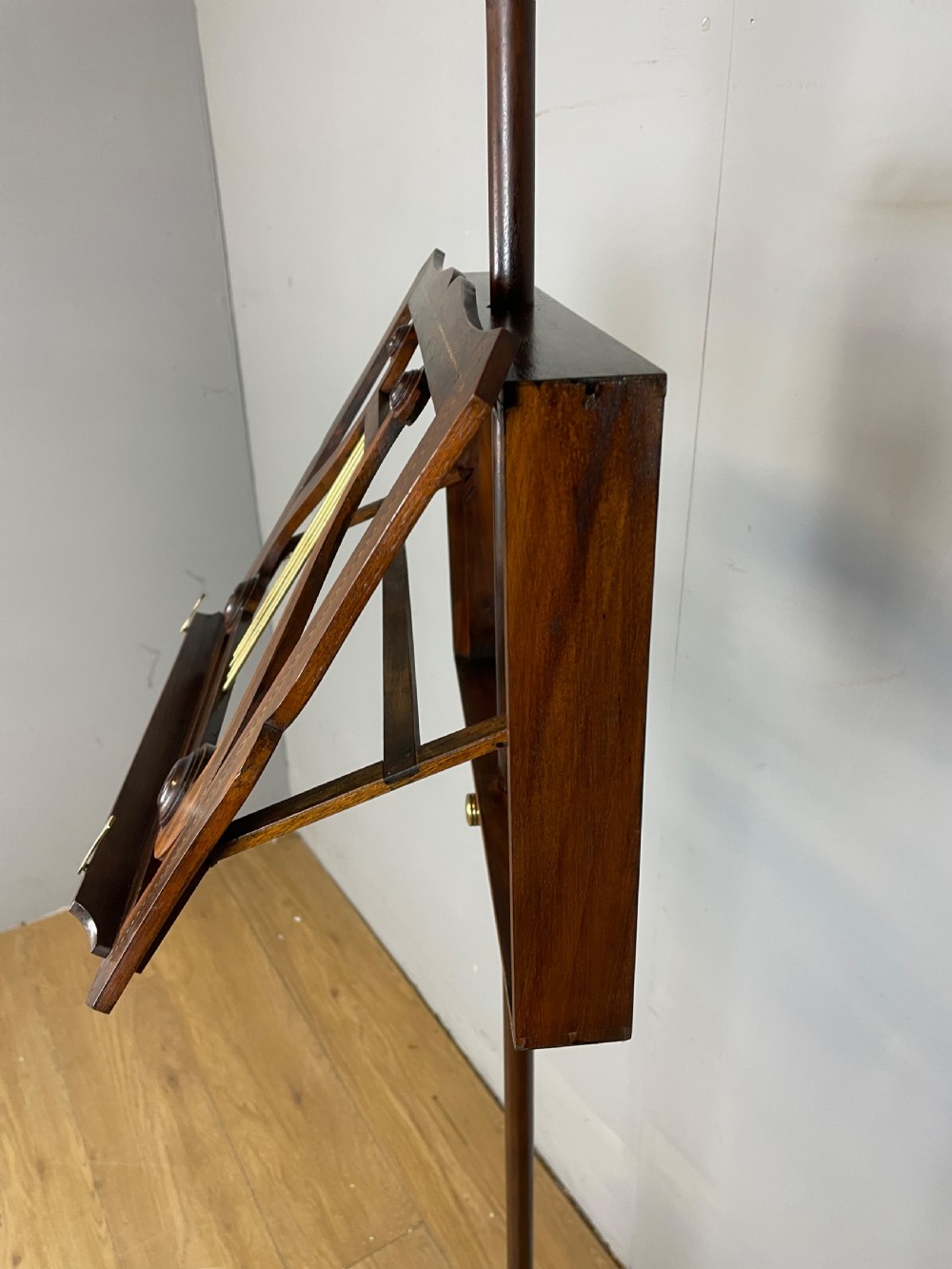 Nineteenth century inlaid mahogany music stand  View XIV
