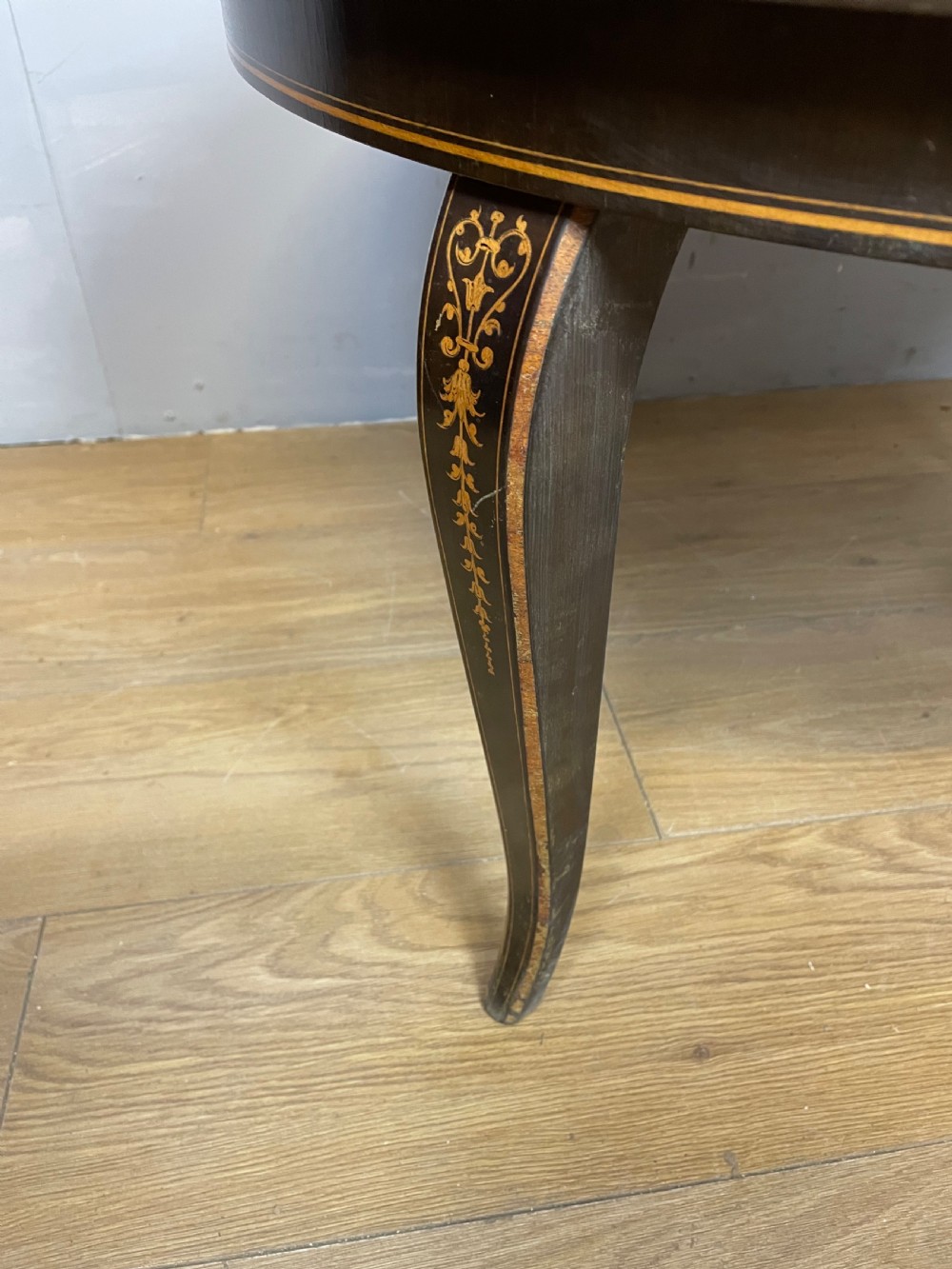 Italian marquetry coffee table circa 1930 View V
