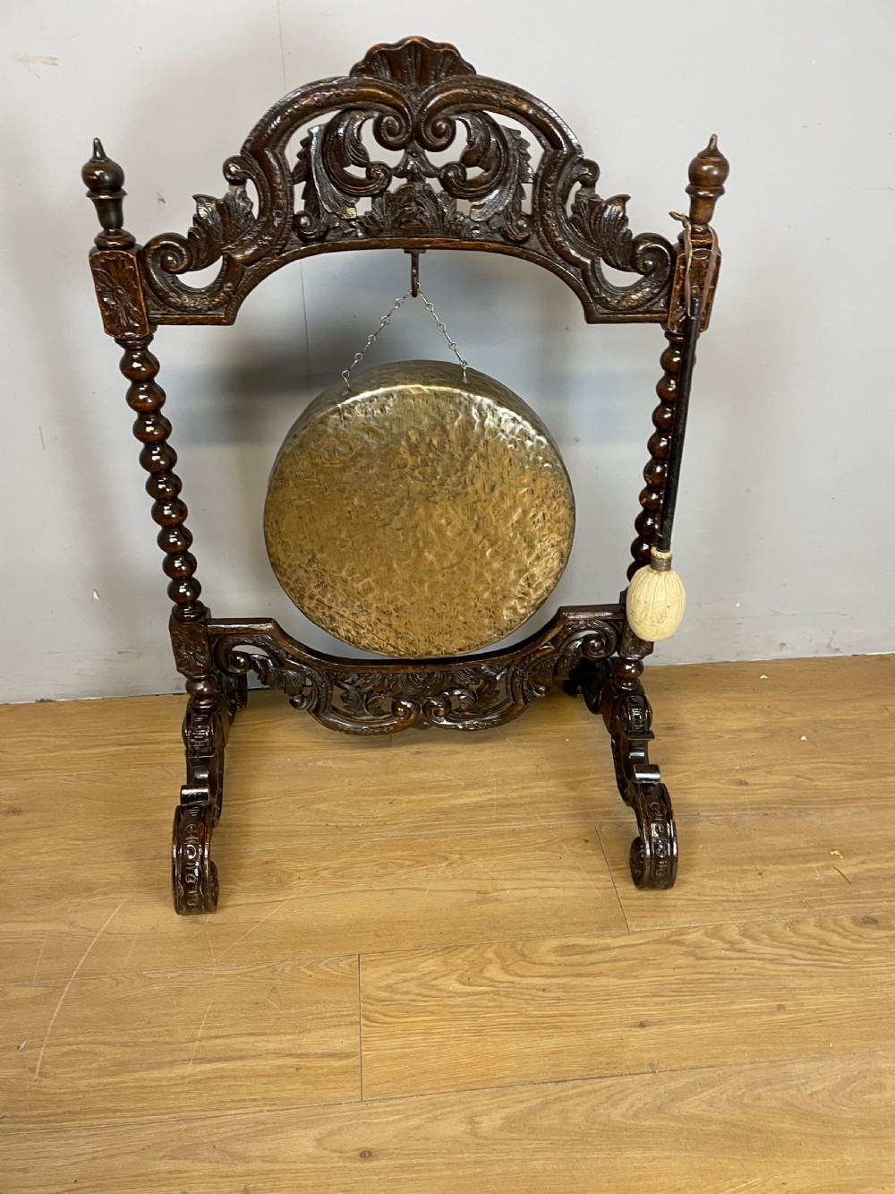 C19TH country house dinner gong 