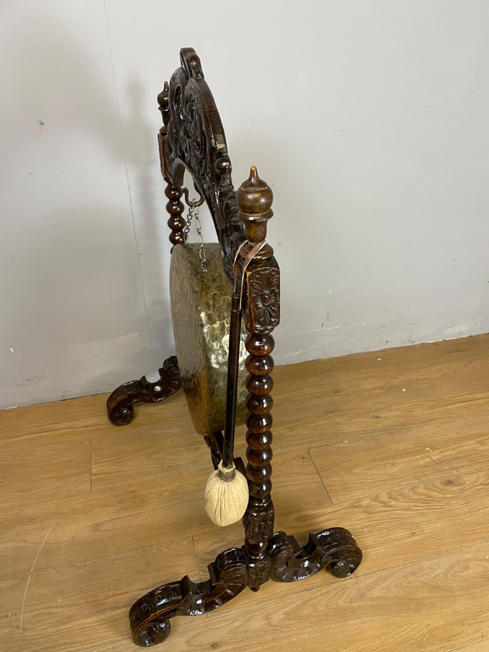 C19TH country house dinner gong  View VI