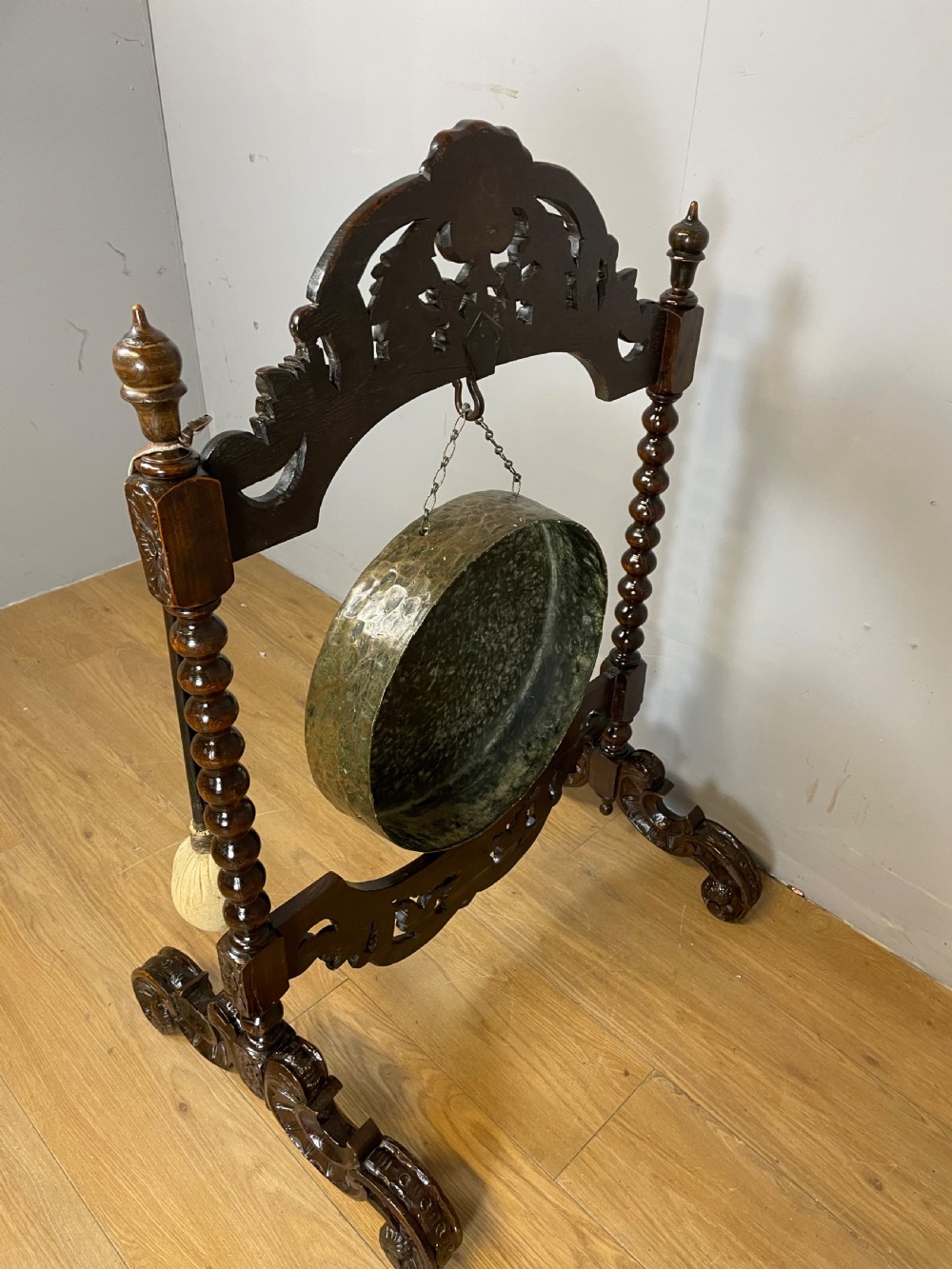C19TH country house dinner gong  View VII