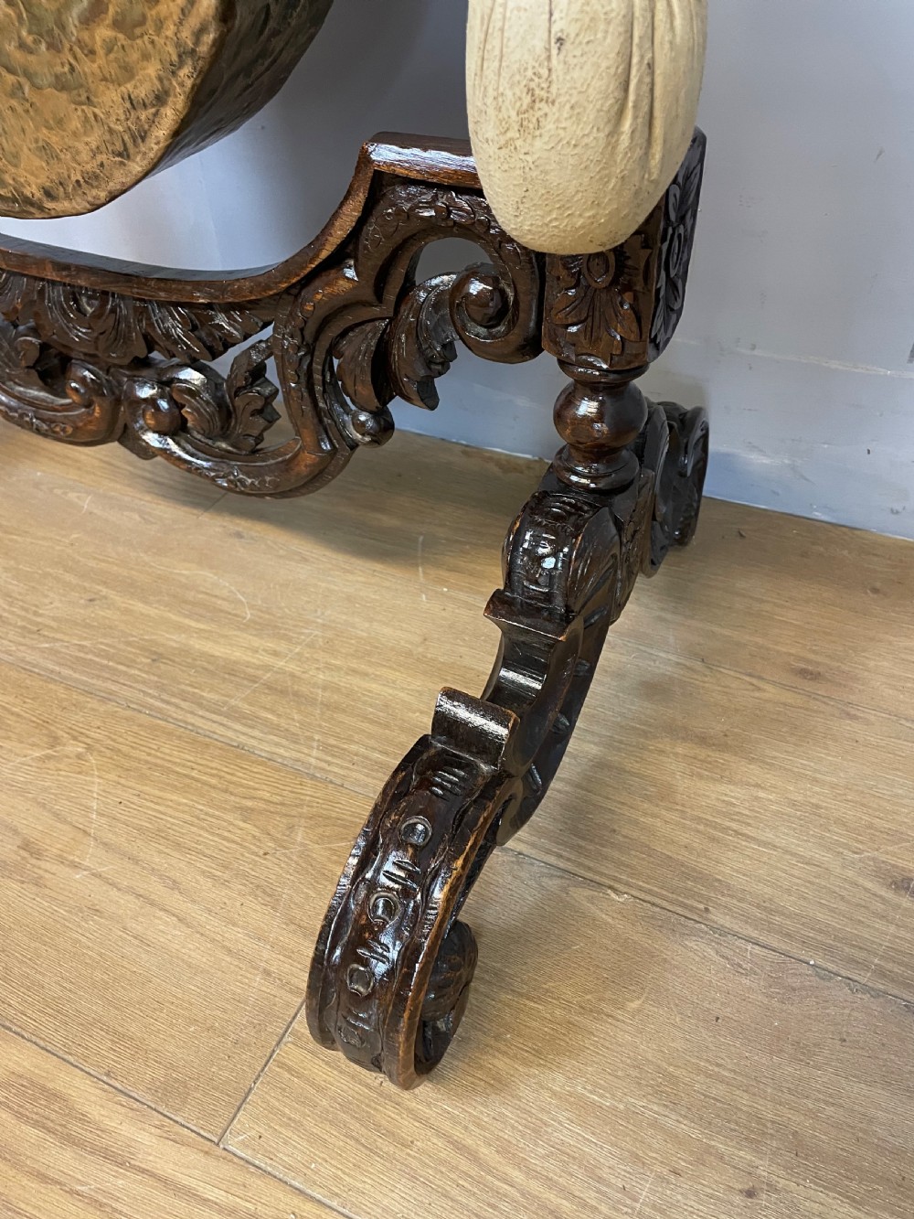 C19TH country house dinner gong  View VIII