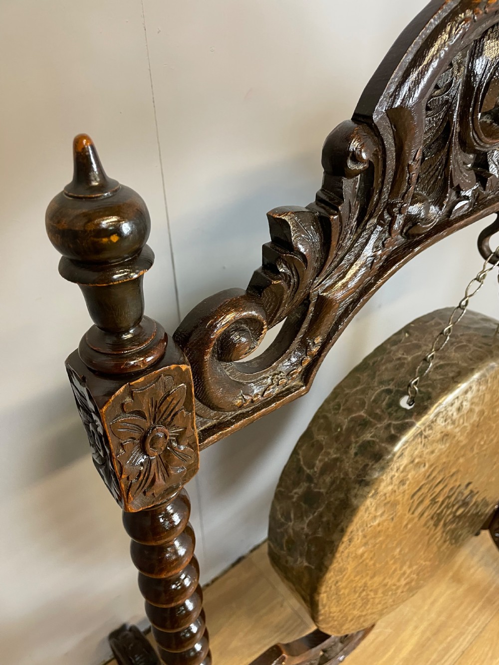 C19TH country house dinner gong  View IX