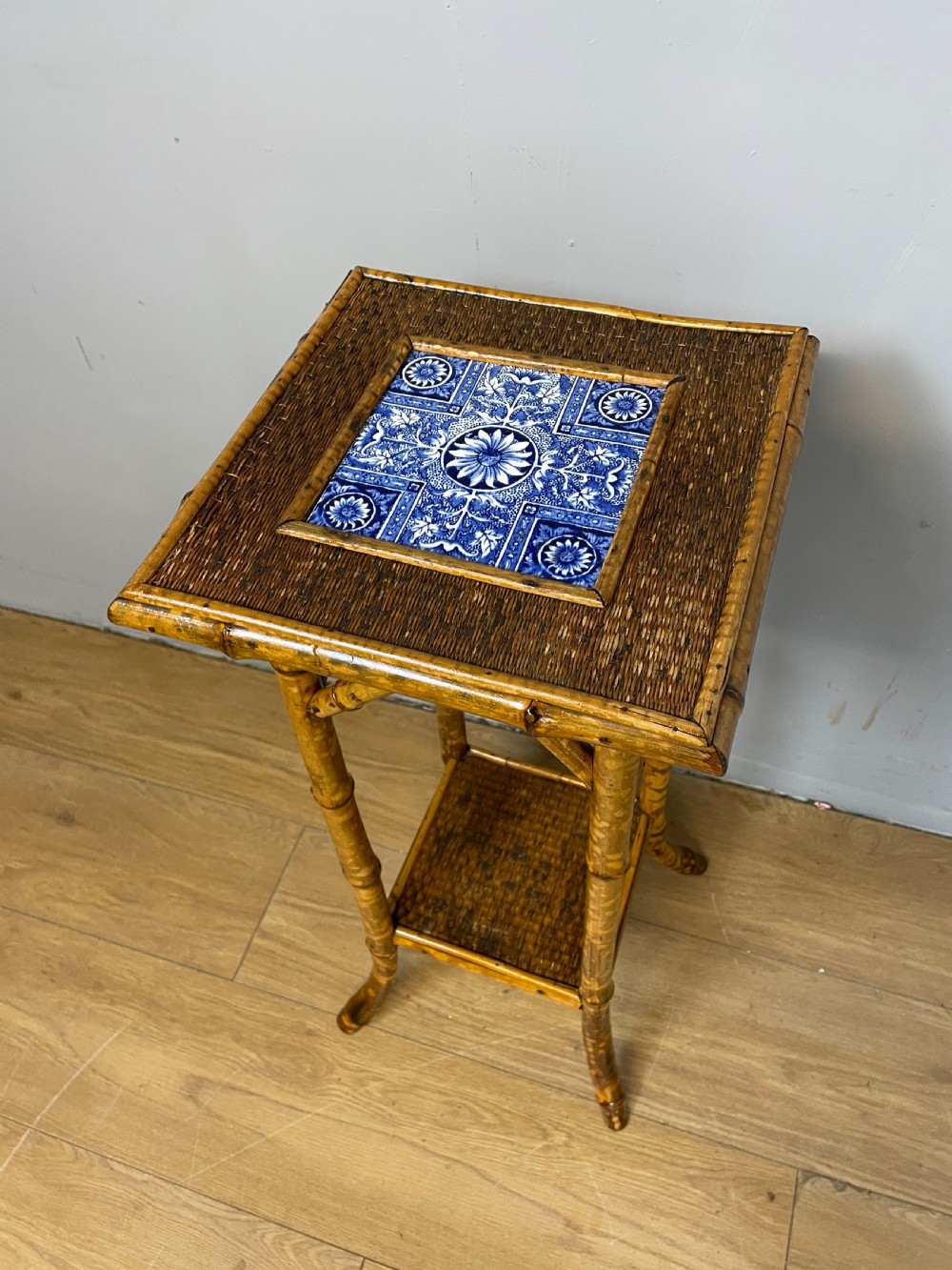 C19TH aesthetic movement bamboo plant stand  View III