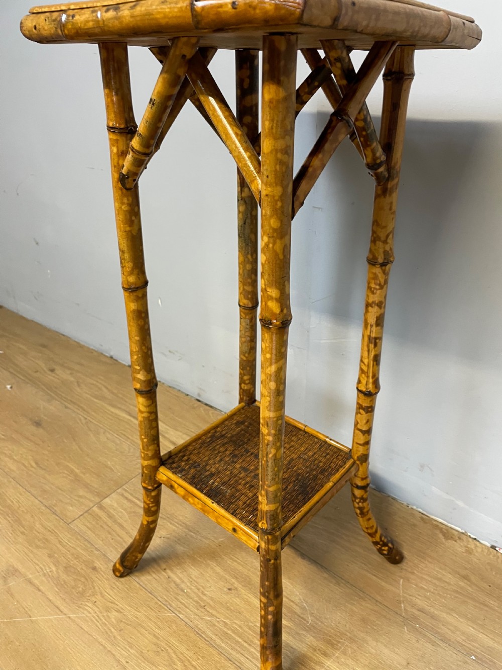 C19TH aesthetic movement bamboo plant stand  View V