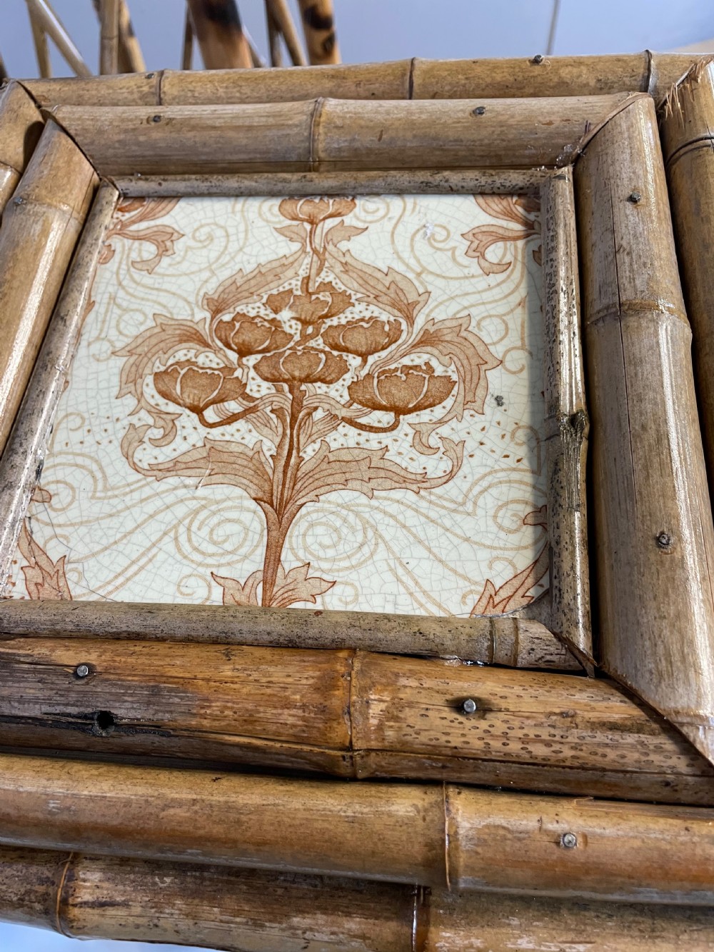 C19TH pair of Art Nouveau bamboo plant stands  View XII