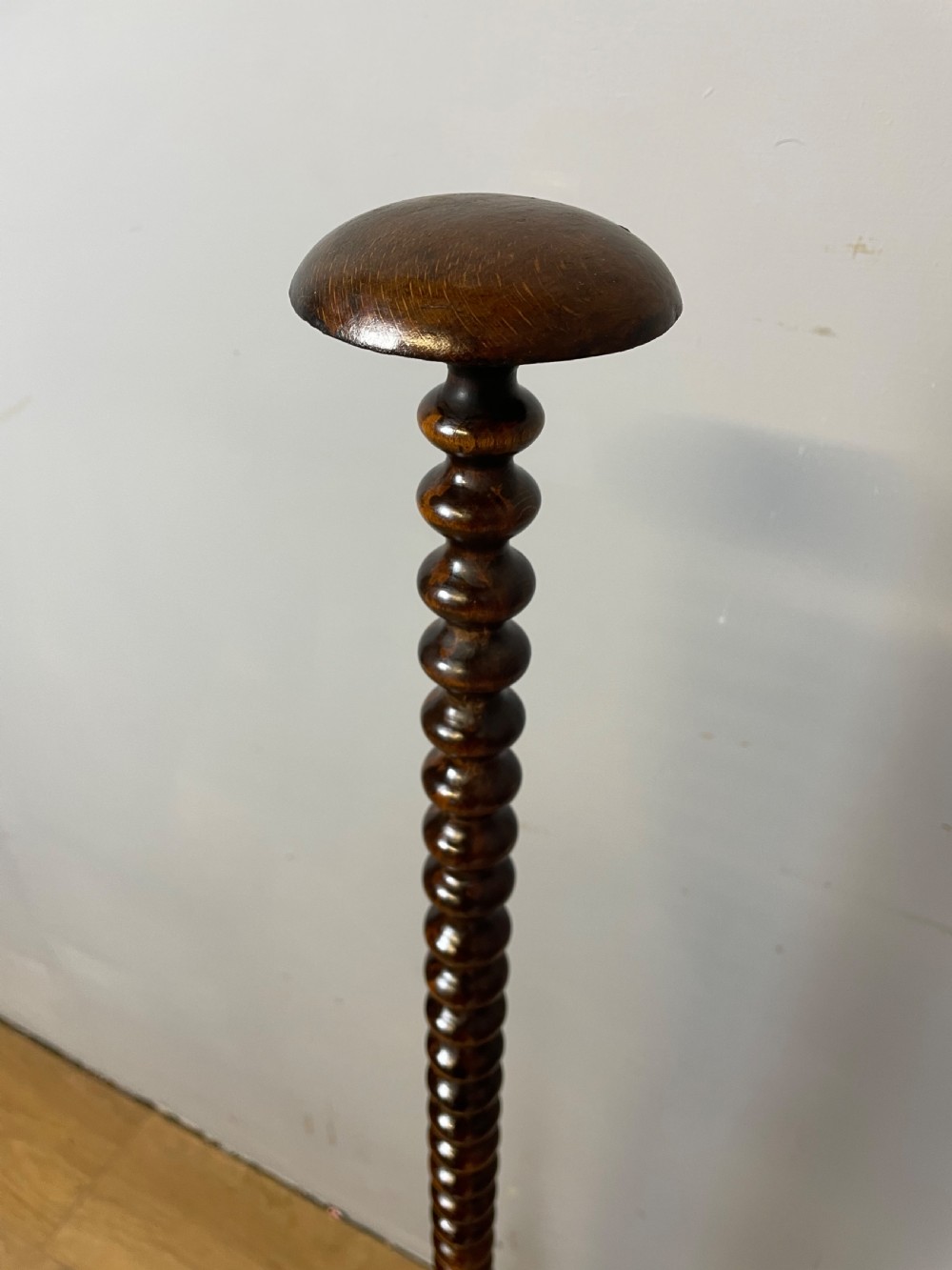 Nineteenth century wig stand on bobbin turned column  View VII