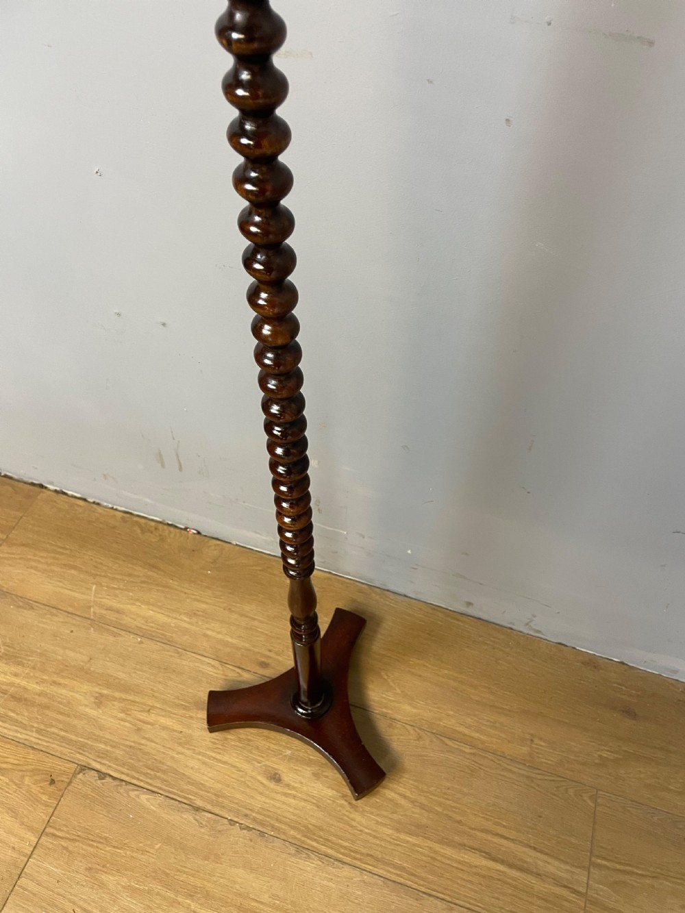 Nineteenth century wig stand on bobbin turned column  View VIII