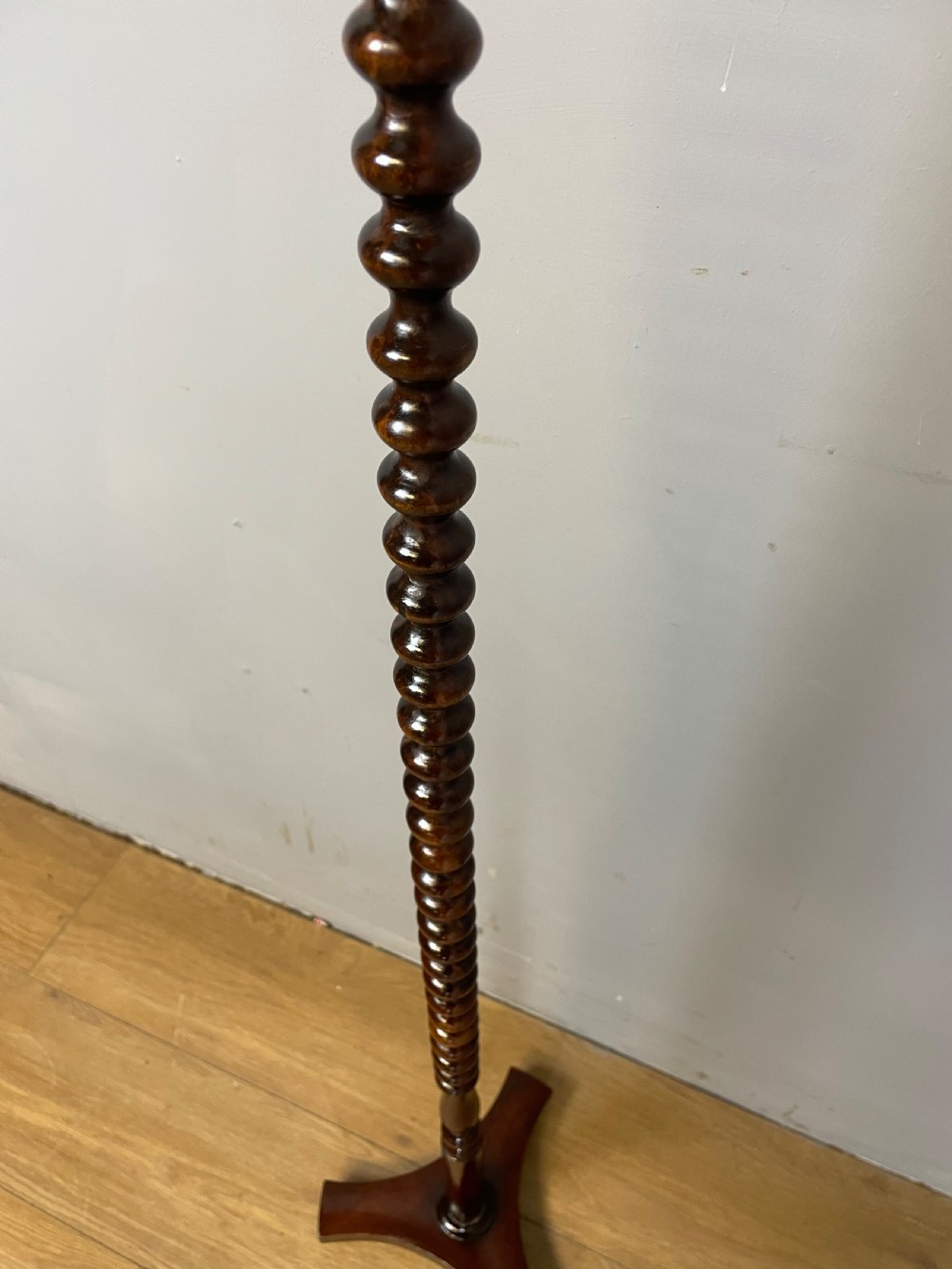 Nineteenth century wig stand on bobbin turned column  View IX