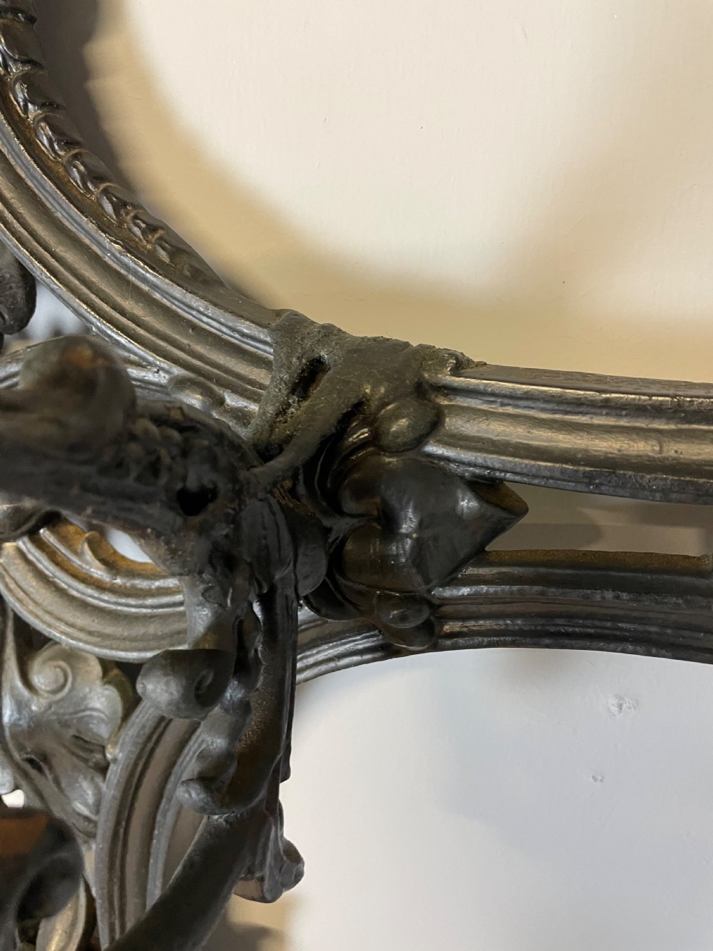 Nineteenth century Coalbrookdale style cast iron hall stand  View VIII